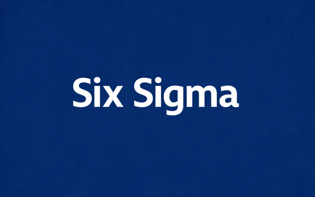 six sigma en entreprise